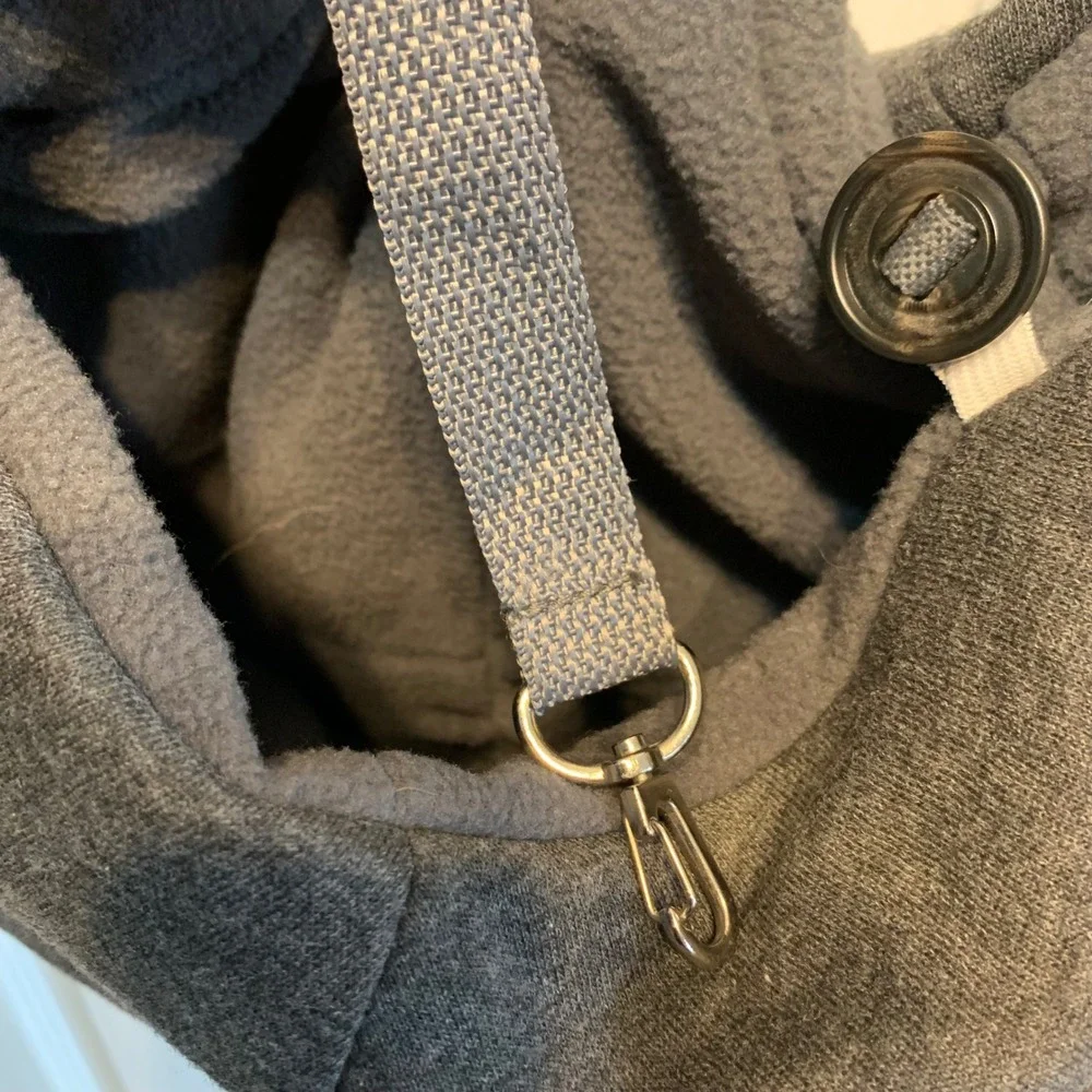 GOOPAWS Hand-free Comfy Pet Sling Bag Gray Dog Cat Carrier Breathable Soft